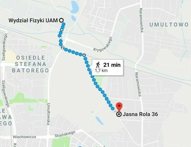 2-pok mieszkanie z widokiem, blisko Kampus UAM, Naramowice