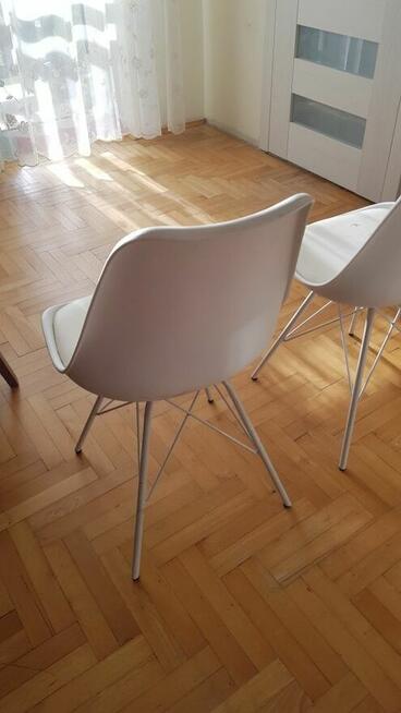 Krzesła białe skandywaskie styl skandynawski 2 szt.