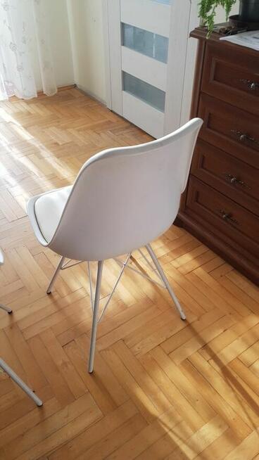 Krzesła białe skandywaskie styl skandynawski 2 szt.