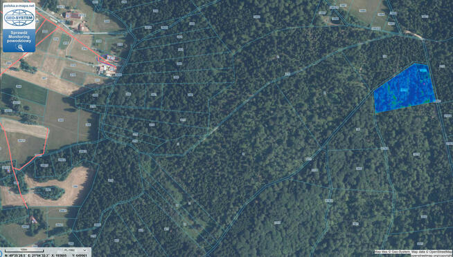 Grunt leśny 1,4 ha woj. małopolskie, pow. gorlicki, gm. Ropa