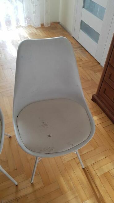 Krzesła białe skandywaskie styl skandynawski 2 szt.