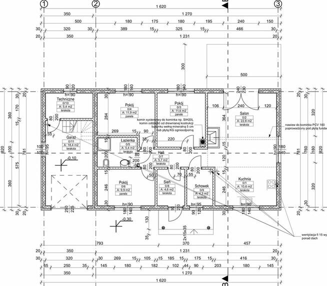 nowy dom 132 pasywny, działka 1200mkw