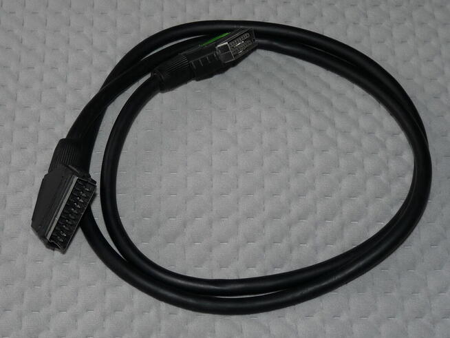 Kabel Scart Euro 1,5m czarny