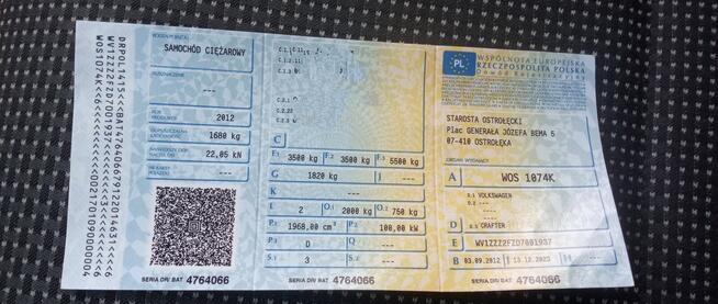 Wywrotka volkswagena crafter