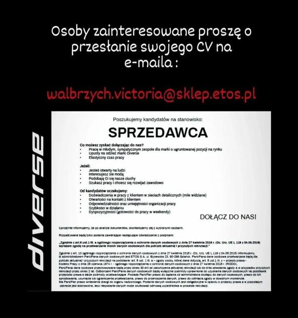 Sprzedawca Diverse