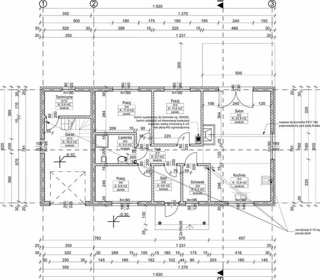 nowy dom 132 pasywny, działka 1200mkw