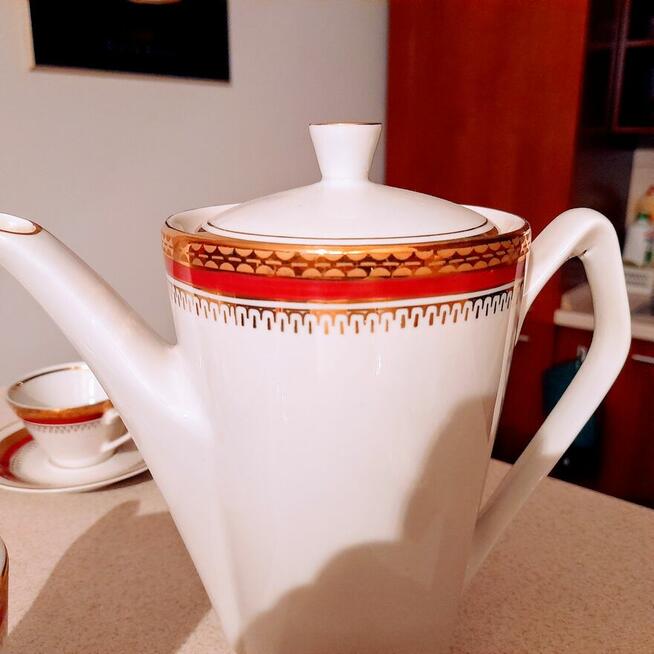 Porcelanowy Serwis do kawy z Chodzieży lata 70.