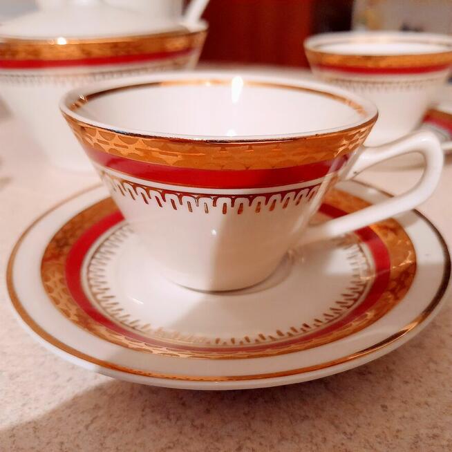 Porcelanowy Serwis do kawy z Chodzieży lata 70.