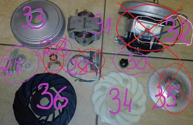 Zelmer Syrius 1600 typ.1600.3.K14H T-odkurzacz /części !