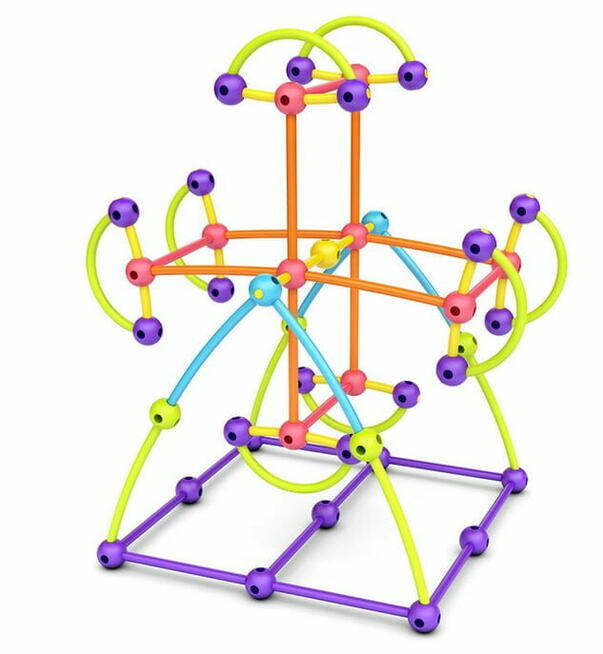 Meli Klocki Konstrukcyjne STIK Patyczki + Kulki 300el.