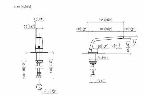 Dornbracht CL.1 wylewka umywalkowa chrom 13714705-00