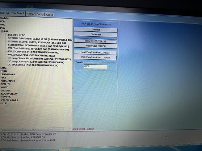 Naprawa-Klonowanie PSA BSI, Fiat BSI, Ford BCM, Opel BCM, Vag