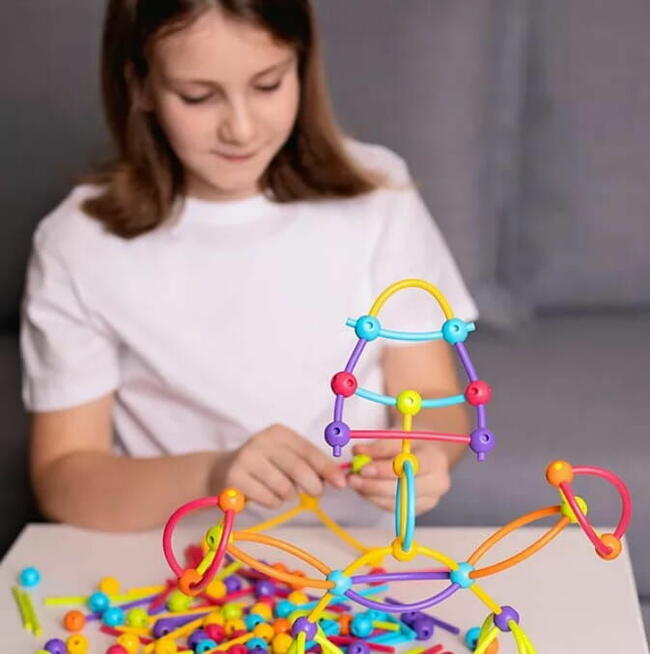 Meli Klocki Konstrukcyjne STIK Patyczki + Kulki 300el.