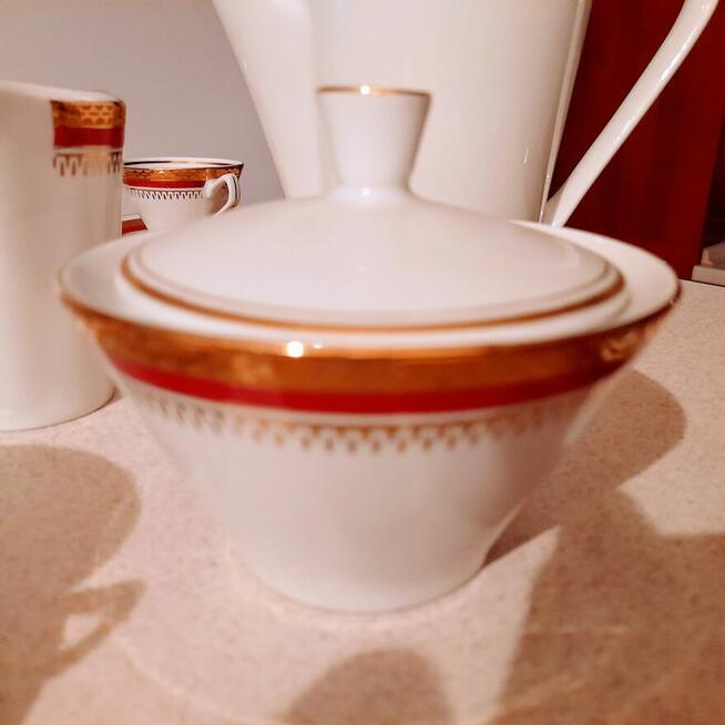 Porcelanowy Serwis do kawy z Chodzieży lata 70.