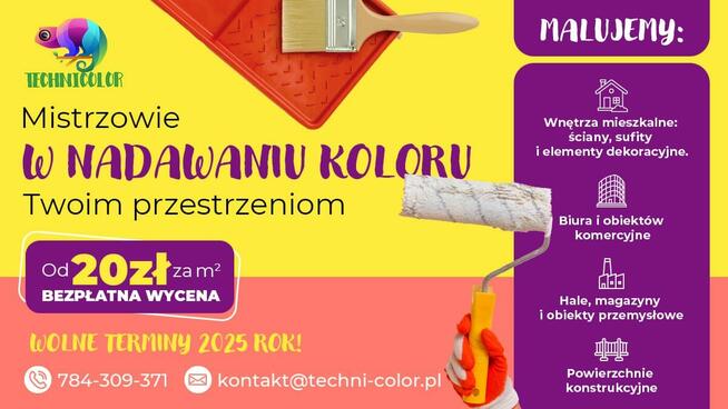 Profesjonalne Malowanie! Usługi Malarskie WOLNE TERMINY 25