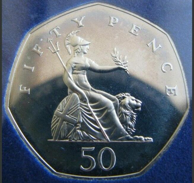 Elżbieta II 1982r Rzadkość .. 50pensow