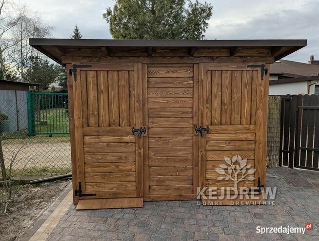 Śmietnik drewniany, śmietnik ogrodowy, wiata śmietnikowa