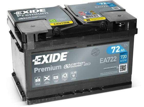 Akumulator 72Ah 720A Exide Premium EA722