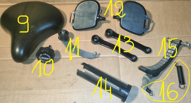 Rower stacjonarny magnetyczny HERTZ - NA CZĘŚCI !!!