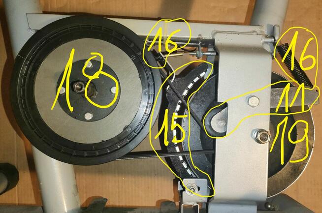 Rower stacjonarny magnetyczny HERTZ - NA CZĘŚCI !!!