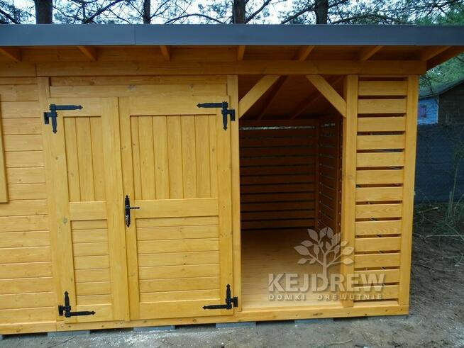 Nowoczesna stodoła, drewutnia stodoła domek stodoła