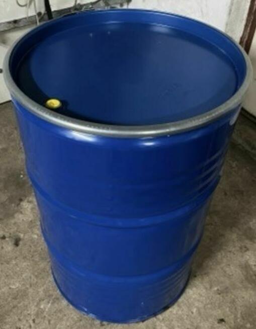 Beczka 200l kolor, niebieski , biały metalowa Faktura Vat