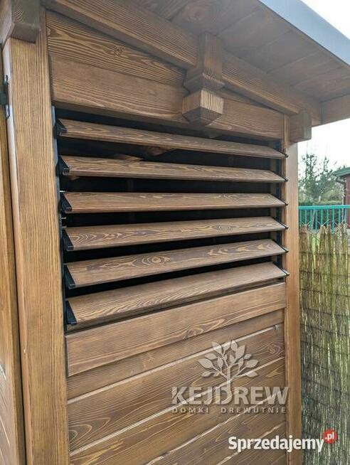 Śmietnik drewniany, śmietnik ogrodowy, wiata śmietnikowa