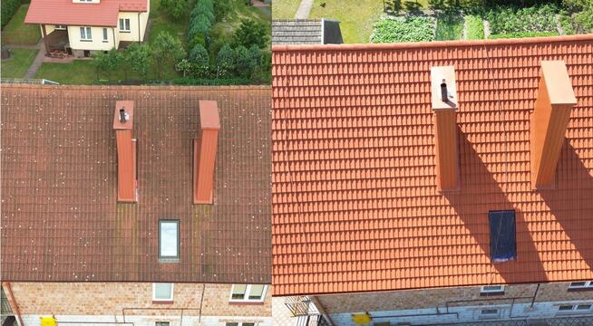 Malowanie mycie Dachów pokryć dachowych WYCENA GRATIS