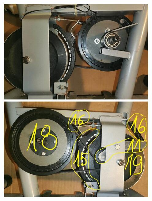 Rower stacjonarny magnetyczny HERTZ - NA CZĘŚCI !!!