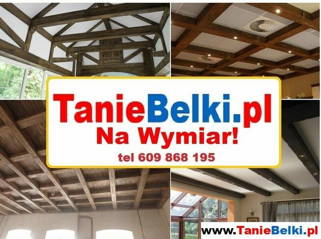 Tanie Belki rustykalne Na wymiar imitacja drewna elastyczna