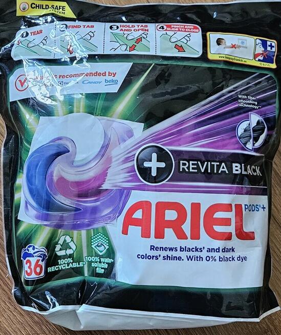 Kapsułki do prania Ariel biały/kolor/czarny! NOWE!