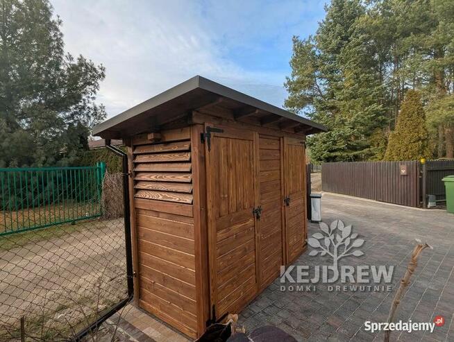 Śmietnik drewniany, śmietnik ogrodowy, wiata śmietnikowa