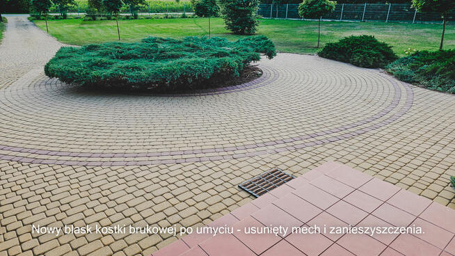 Profesjonalna usługa mycia kostki brukowej ,myjką wysokociśn