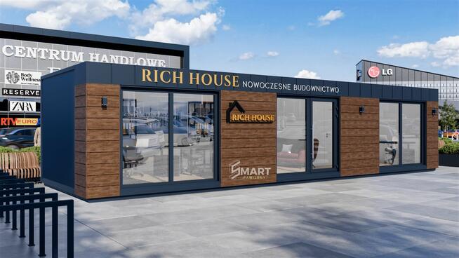 Pawilon Biurowy Kontener Handlowy Usługowy Salon 10x3 z wc