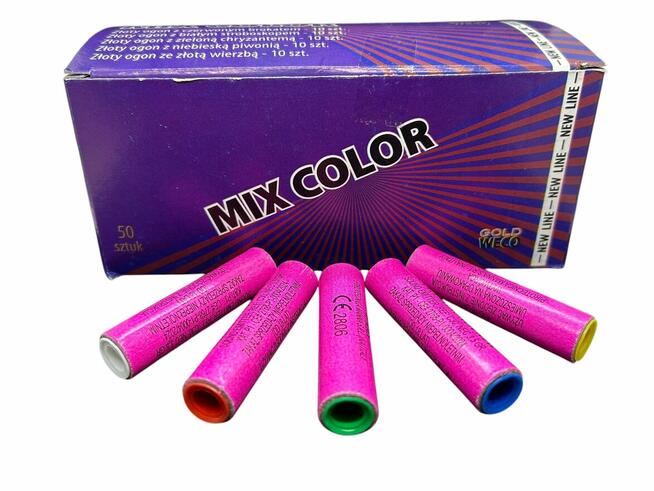 RACE PISTOLETOWE KOLOROWE MIX COLOR GWR30 GOLD WECO 100 SZTU