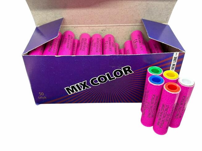 RACE PISTOLETOWE KOLOROWE MIX COLOR GWR30 GOLD WECO 50 SZTUK