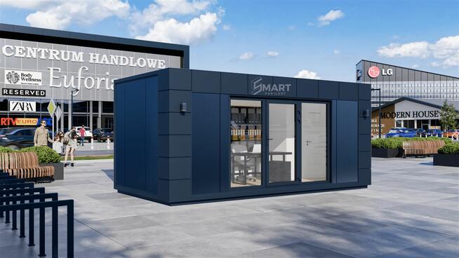 Pawilon Biurowy Kontener Handlowy Usługowy Salon 10x3 z wc