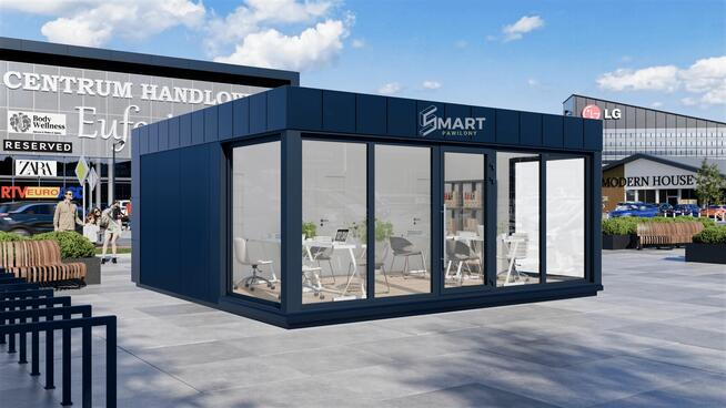 Kontener Biurowy Modułowy Handlowy 6x6 - Biuro Modułowe