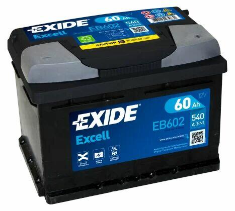 Exide Excell 60Ah 540A EB602