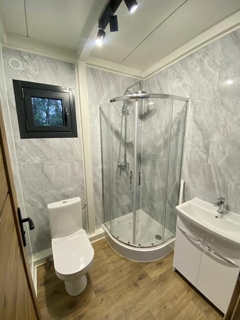 Pawilon Biurowy Kontener Handlowy Usługowy Salon 10x3 z wc