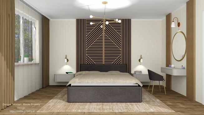 Meble na wymiar, Warszawa - projekt 3D, wykonanie