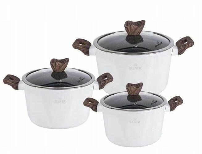 Piękne garnki marmurowe