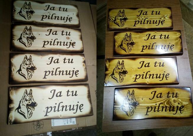 Grawerowanie na drewnie prezent reklama na desce baner szyld