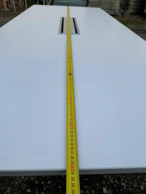 Stół konferencyjny multimedialny biały 240x100 stoły konfer