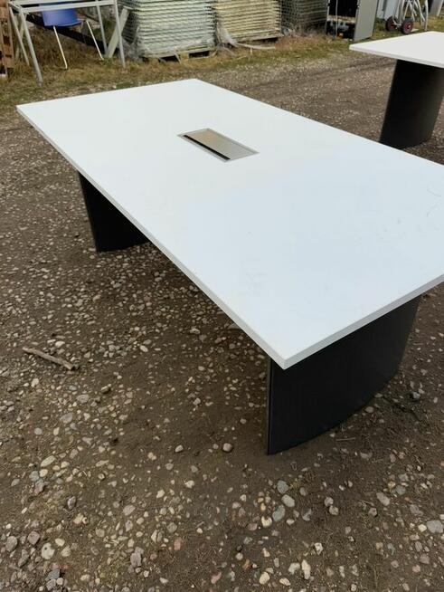 Stół konferencyjny multimedialny biały 200x100 stoły