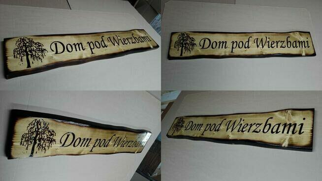 Tablica uwaga pies grawer na desce tabliczka na budę ozdobna