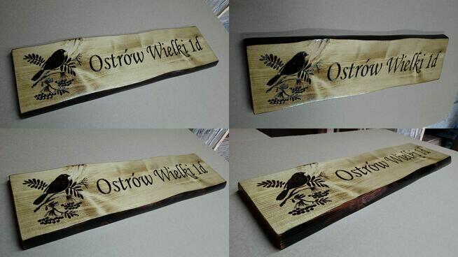 Tablica uwaga pies grawer na desce tabliczka na budę ozdobna