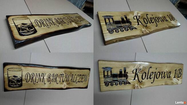 Tablica uwaga pies grawer na desce tabliczka na budę ozdobna