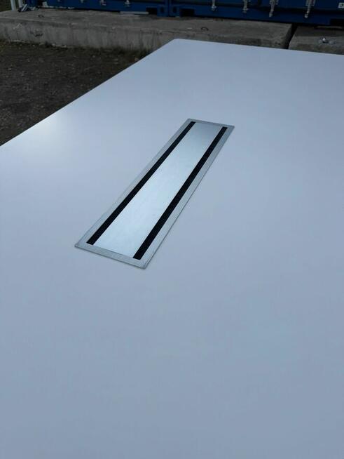 Stół konferencyjny multimedialny biały 240x100 stoły konfer