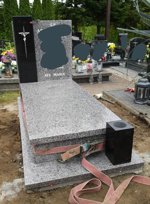 Montaż od 3 tyś. nagrobek pomnik granit marmur kamien tanio